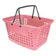 Kit 5 cestas de compras grande 25l rosa