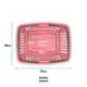 Kit 5 cestas de compras grande 25l rosa
