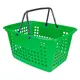 Kit 5 cestas de compras grande 25l verde