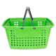 Kit 5 cestas de compras grande 25l verde cítrico