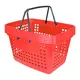 Kit 5 cestas de compras grande 25l vermelha
