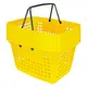 Kit 10 cestas de compras grande 25l amarela
