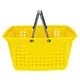 Kit 10 cestas de compras grande 25l amarela