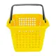 Kit 10 cestas de compras grande 25l amarela