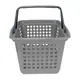 Kit 10 cestas de compras grande 25l cinza