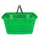 Kit 10 cestas de compras grande 25l verde