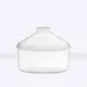 Kit 8 potes transparente redondo 2,5l com tampa cônica p/ granel cereais alimentos