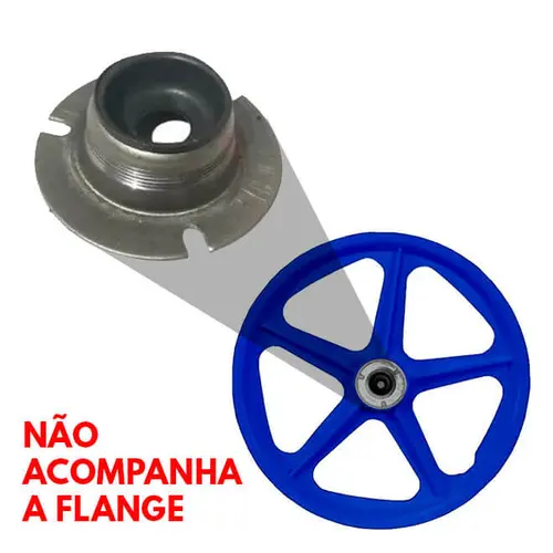 Roda extra nylon azul aro 20' para bicicleta