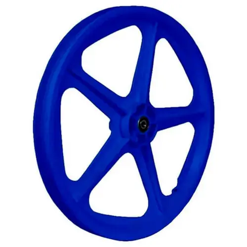 Roda dianteira extra nylon azul aro 20 de bicicleta completa