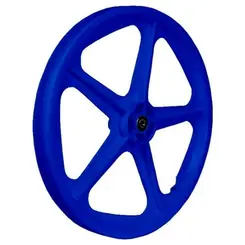Roda dianteira extra nylon azul aro 20 de bicicleta completa
