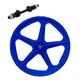 Roda dianteira extra nylon azul aro 20 de bicicleta completa
