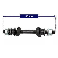 Roda traseira extra nylon azul aro 20 de bicicleta completa