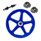 Roda traseira extra nylon azul aro 20 de bicicleta completa