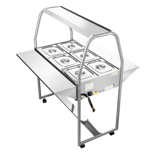 Buffet térmico 6 cubas spl-506 inox 220v - spolu