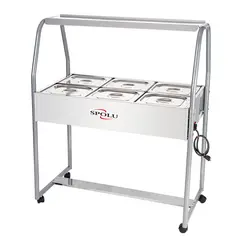 Buffet térmico 6 cubas spl-506 inox 220v - spolu