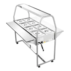 Buffet térmico 8 cubas spl-509 inox 220v - spolu