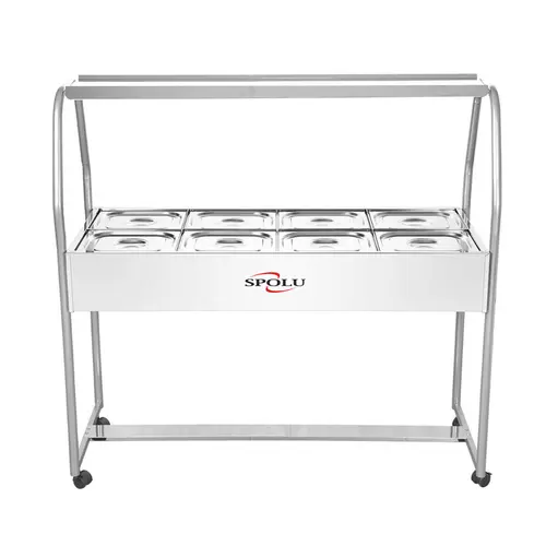 Buffet térmico 8 cubas spl-509 inox 110v - spolu