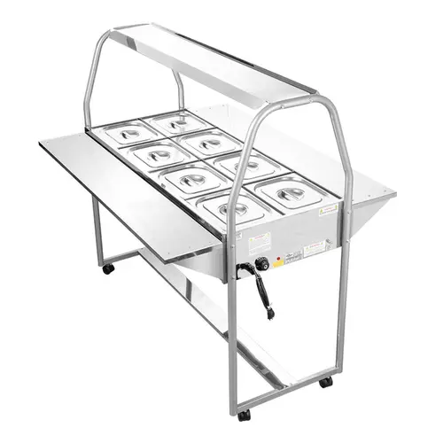 Buffet térmico 8 cubas spl-509 inox 110v - spolu