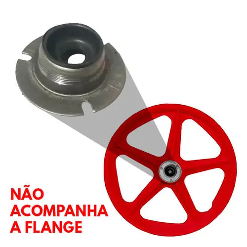 Roda extra nylon vermelha aro 20' para bicicleta