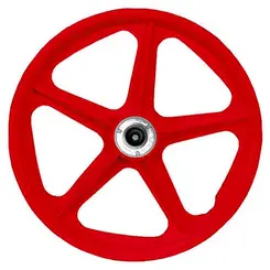 Roda extra nylon vermelha aro 20' para bicicleta