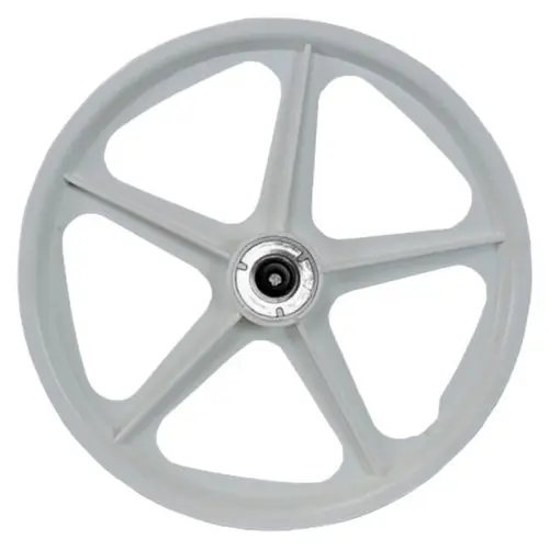 Roda extra nylon branca aro 20' para bicicleta
