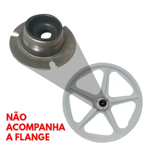 Roda extra nylon branca aro 20' para bicicleta