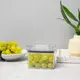 Kit 8 potes hermético transparente quadrado 500ml para granel cereais alimentos