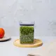 Kit 6 potes hermético transparente quadrado 1l para granel cereais alimentos