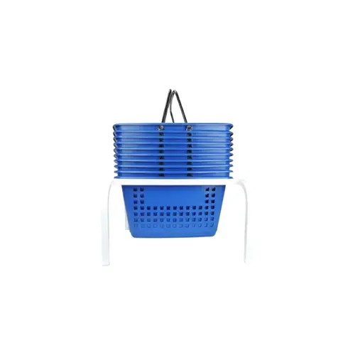 Suporte tartaruga branco para cesta de compra 25 litros