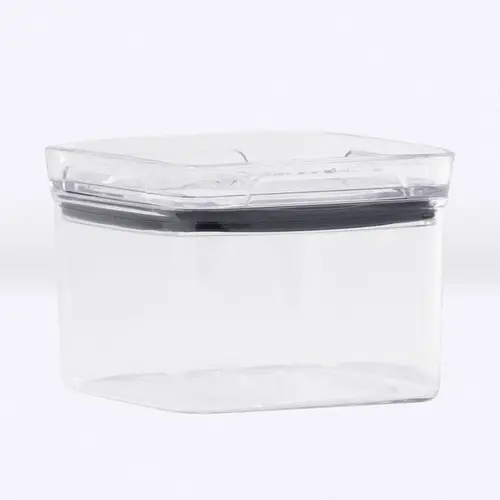 Kit 80 potes hermético transparente quadrado 500ml para granel cereais alimentos