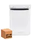 Kit 40 potes hermético transparente quadrado 1l para granel cereais alimentos