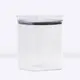 Kit 40 potes hermético transparente quadrado 1l para granel cereais alimentos