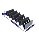 Kit 100 expositores escadinha para 5 bandejas de frios e carnes (30cm x 9cm x 5,5cm)