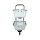 Carrinho de compras compacto duplo 50 litros branco