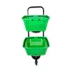 Carrinho de compras compacto duplo 50 litros verde