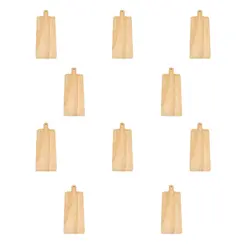 Kit 10 tábuas para mini hamburguer e porções 33x21cm em compensado naval