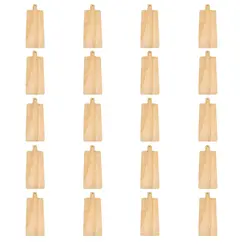 Kit 20 tábuas para mini hamburguer e porções 33x21cm em compensado naval
