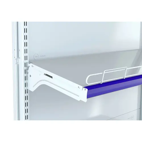 Anteparo frontal para gôndola new premium 0,90m branco
