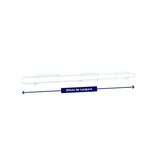 Anteparo frontal para gôndola new premium 0,90m branco