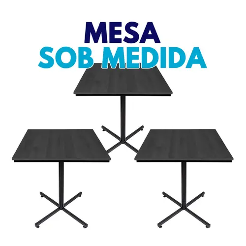 Kit 3 mesas sob medida para restaurante