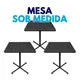 Kit 3 mesas sob medida para restaurante