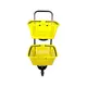 Kit 3 carrinhos de compras compacto duplo 50 litros amarelo
