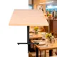 Kit 3 mesas design industrial tampo de madeira carvalho 60x60 p/ restaurante