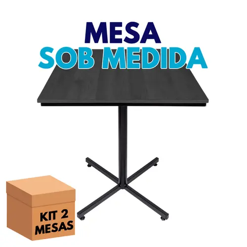 Kit 2 mesas sob medida para restaurante