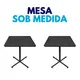Kit 2 mesas sob medida para restaurante