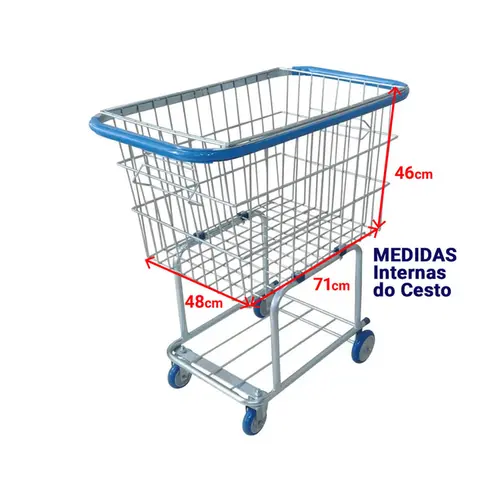 Carrinho para condomínio 140 litros