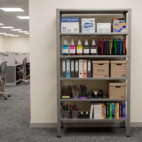 Estante prateleira de aço reforçado 6 bandejas 180x95cm