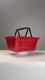 Cesta de compras plástica 16l vermelha
